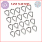 Yamaso 20PCS 1/4'' M6 Stainless Steel Thimble For Diameter Wire Rope Cable New. Price: $10.69.
