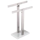 Kokosiri Hand Towel Holder Free-standing Racks 2-BAR, Brushed Nickel New. Price: $55.83.