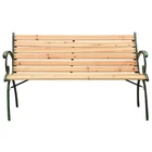 Outdoor Patio Bench Garden Park Cast Iron And Solid Wood Fir Vidaxl New. Price: $160.99.