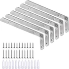6X2 Stainless Steel Bracket Heavy Duty Corner Brace 42LB Pack Of New. Price: $19.14.