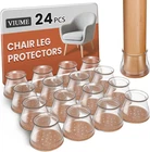Viume 24 Pcs Chair Leg Protectors For Hardwood Floors Silicone Covers Felt New. Price: $22.17.