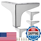 Smaxcn 4 Inch Shiny Chrome Metal Furniture Legs Set Of Triangle New. Price: $26.90.