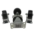 Richelieu Hardware 2" General Duty Rubber Rigid Casters F25748 Set Of Used. Price: $26.25.