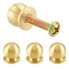 4 Packs Mini Round Solid Brass Knobs, 1/2 Inch Diameter Pulls, Gold Min... New. Price: $18.42.
