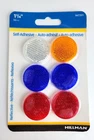 One (1) Pkg Of Hillman Self-adhesive Reflectors (6 Pack) 1.25" New & Sealed. Price: $7.95.