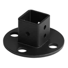 Ottff 8 Pack Black Square Post Flange Base Anchor Fits X 1", New. Price: $38.76.