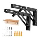 Joy Decor Heavy Duty Folding Shelf Brackets Pack (2 Pairs) 10 Inch 4 New. Price: $35.14.