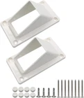 Stair Handrail Vinyl Kit, Fence Brackets 2PCS Qlvily 2"X3.5" New. Price: $27.99.
