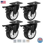 Ashgoob Inch Heavy Duty Casters Set Of Brake - 1400 Lbs Capacity Industrial New. Price: $41.02.