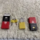 Tradesafe Lockout Tagout Set Of 2 Yellow Keyed Padlocks Keys Per New. Price: $15.00.