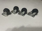 - Shepherd Hardware 9477 Rubber Wheel Swivel Plate Caster Black, 2", 90# Load New. Price: $14.99.