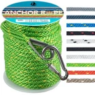 3/8 Inch 50 Ft Anchor Rope, Boat Solid Braid Mfp, Line Wit.... Price: $28.45.