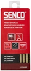 Senco L17BABR 18 Gauge 1/4" Crown Finish Staples 1/2" Length Galvanized 1000CT New. Price: $33.99.