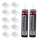 Clear Plastic Glacier 10 Piece Jumbo Snow Guard With Mounting Hardware New. Price: $57.89.