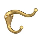 National Hardware N154-575 Hat & Coat Hook, Bright Brass Finish, 2-PK. New. Price: $38.09.
