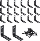 Home Master Hardware Bracket Corner Brace Sets, 1-1/2 " BLACK-20PACK, New. Price: $13.86.