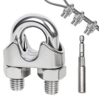 20 Pcs 1/4 Inch Stainless Steel Rope Cable Clamp Clips,wire F... New. Price: $31.67.