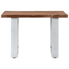 Coffee Table With Live Edges Home Living Room Square Solid Wood Acacia Vidaxl New. Price: $117.99.
