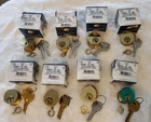 (8) Kaba Ilco 7185-03-KD 1-1/8 In. Brass Mortise Cylinders Polished New. Price: $58.00.