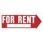 Hy-ko For Rent Sign 6" X 23" (5 Pcs.) New. Price: $37.44.