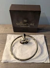 Signature 483950 Lexia Wall Mounted Towel Ring, Polished Brass, 6-5/16 In. Open. Price: $37.99.