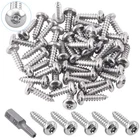 Glarks 51PCS #8 1/2'' Button Head Torx Security Sheet Metal Screws Stainles... New. Price: $12.45.