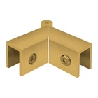Brixwell Adjustable Sleeve Over Glass Clamp, Satin Brass, 5/16" To 1/2" New. Price: $21.90.