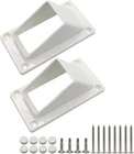 2PCS Qlvily X 3 1/2" Stair Handrail Vinyl Bracket Kit, White New. Price: $23.65.