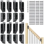201 Stainless Steel 2" X 4" (1 3 Actual) Deck Railing 45 Stair Connecto New. Price: $115.99.