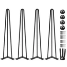 Vevor Hairpin Table Legs 20 Inch, Set Of 4 Diy Desk 3 Rods Heavy Duty New. Price: $22.90.