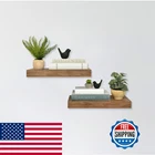 Mcs Floating Shelf Room Decor Wooden Walnut Woodgrain 18 X Inch Set Of 2 New. Price: $120.37.