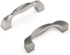 Hickory Hardware Cabinet Pulls, 3" Center, Satin Nickel, 10-PACK, Twist New. Price: $35.00.