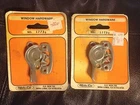Two Vintage Slide Co. Wood Window Sash Locks Metal No. 17730 New Package. Price: $15.00.