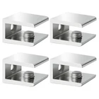 Sayayo Glass Shelf Brackets Stainless Steel, Adjustable Railing Holder For 6-12 New. Price: $18.65.