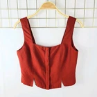 Onia Womens Top 8 Air Linen Square Neck-new. Price: $41.65.