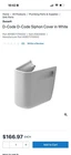 Duravit D-code Siphon Cover In White, Model Number 08571700002 New. Price: $79.00.