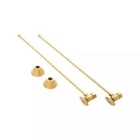 Signature Hardware Bathroom Supply Kit With 5/8" Od X 3/8" Angle Stop Open. Price: $90.20.