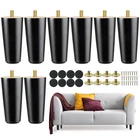 Maitys 4 Inch Round Solid Furniture Legs Wooden Replacement Chair Feet New. Price: $39.78.