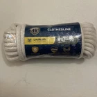 Clothesline, Pvc Diamond Braided Cotton, 3/8 In. X 50 Ft. - 641911 New. Price: $16.00.