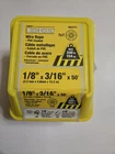 New Mibro Kingchain 50FT Pvc Coated Wire Rope 1/8" Cable Kit 340LB. Price: $19.99.