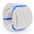 White Cotton Rope 1/2IN 50FT Natural Twisted,available As Used For Tug Of New. Price: $26.49.