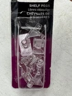 Prime-line Shelf Pegs Sealed Pack Of 8 Clear 1/4 6MM Plastic Support New. Price: $12.99.
