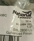 Anchor Shackles /3250BC /1/2 In./ Swl/ 2830LB/SCREW Pin /national HARDWARE/3 Ct. New. Price: $21.35.