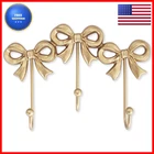 Bitalye Small Bow Wall Hookgold Mounted Functional Hooksantique Cast New. Price: $34.62.
