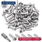 Glarks 51PCS #8 1/2'' Button Head Torx Security Sheet Metal Screws Stainless New. Price: $15.88.