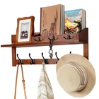 Exper City Coat Rack Wall Mount Shelf 26IN Wooden Hanger Hooks New. Price: $98.68.