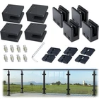 Pack Adjustable Glass Clamp For Thickness 5/16"-1/2"(8MM-12MM) Black Square Open. Price: $57.99.