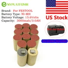 Battery Pack For Festool Bps 15.6V 3000MAH Ni-mh Heavy Duty T-nr. 481710 D-73240 New. Price: $55.99.