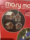 Mary Maxim Mini Gingerbread House Needlepoint Christmas Ornaments, Set Of 6, Nip New. Price: $7.95.