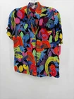 Pre-owned Anthropologie Black Size Medium Short Sleeve Button Down. Price: $28.79.